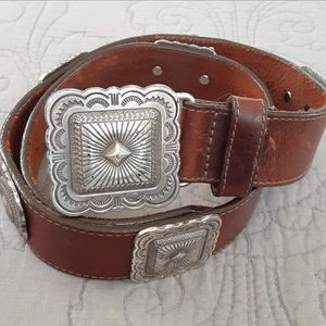 Brighton Leather Belt Southwest Western Accessory